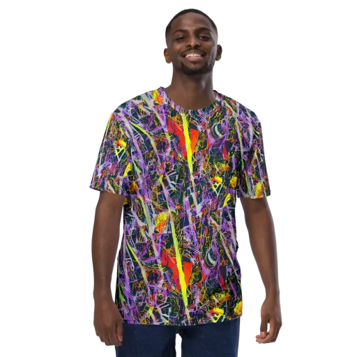 Sonic Shards on a Men's Crew Neck T-Shirt