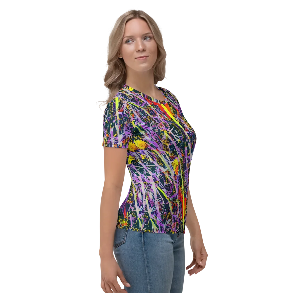 Sonic Shards on Women's Crew Neck T-Shirt — Right