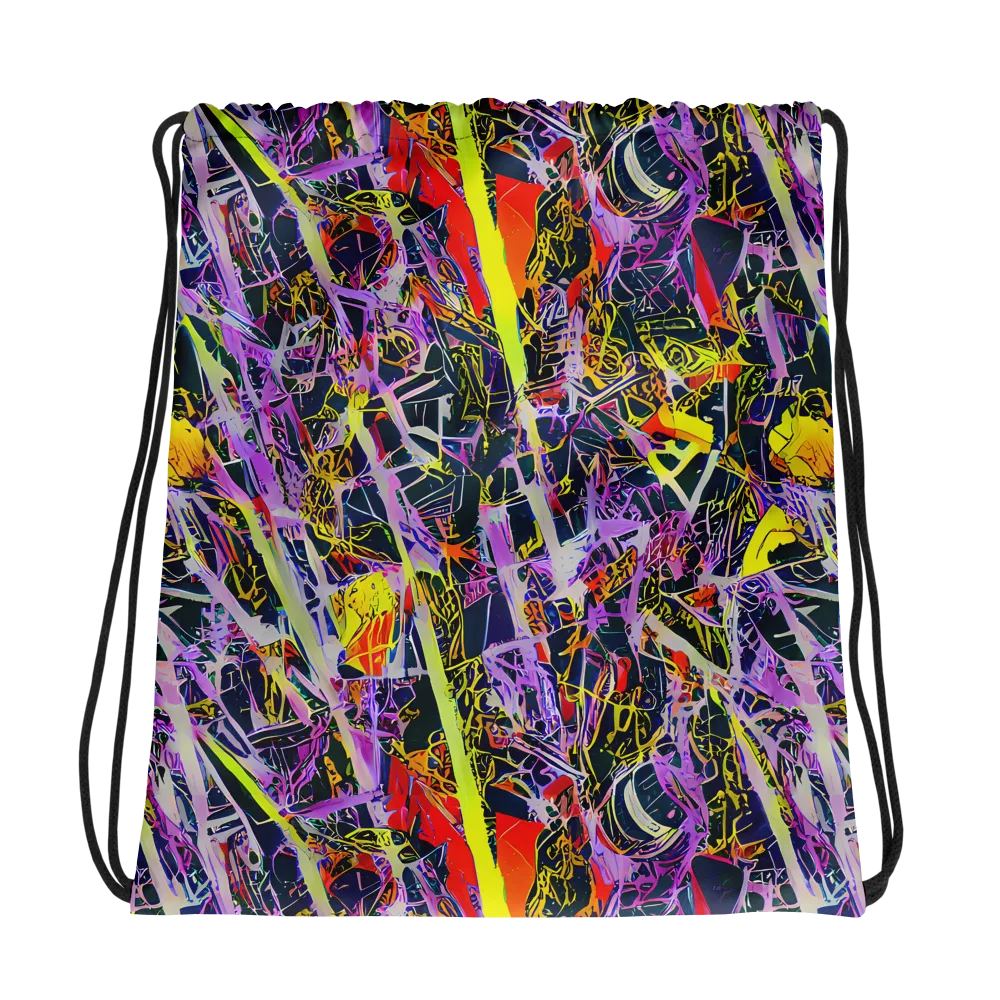 Sonic Shards on Drawstring Bag — Photo