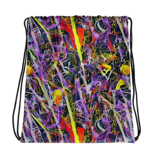 Sonic Shards on a Drawstring Bag