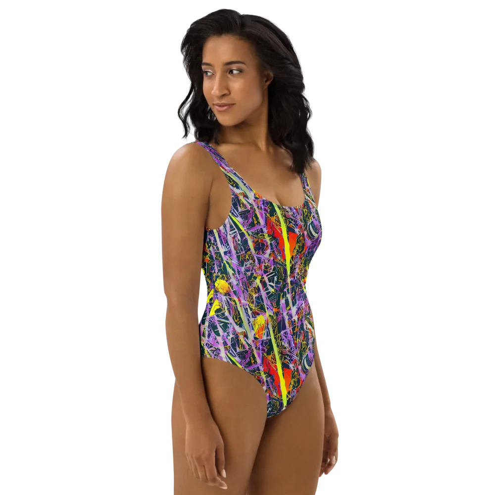 Sonic Shards on One-Piece Swimsuit — Right