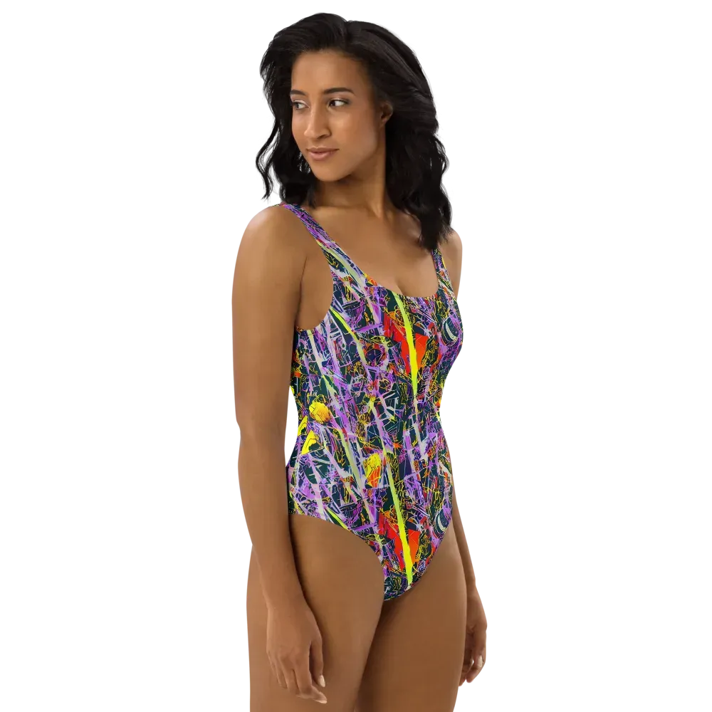 Sonic Shards on One-Piece Swimsuit — Right