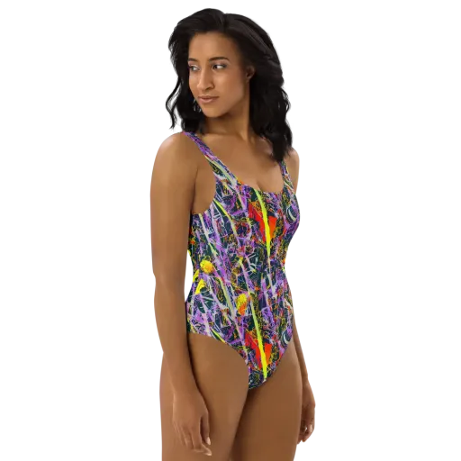 Sonic Shards on a One-Piece Swimsuit