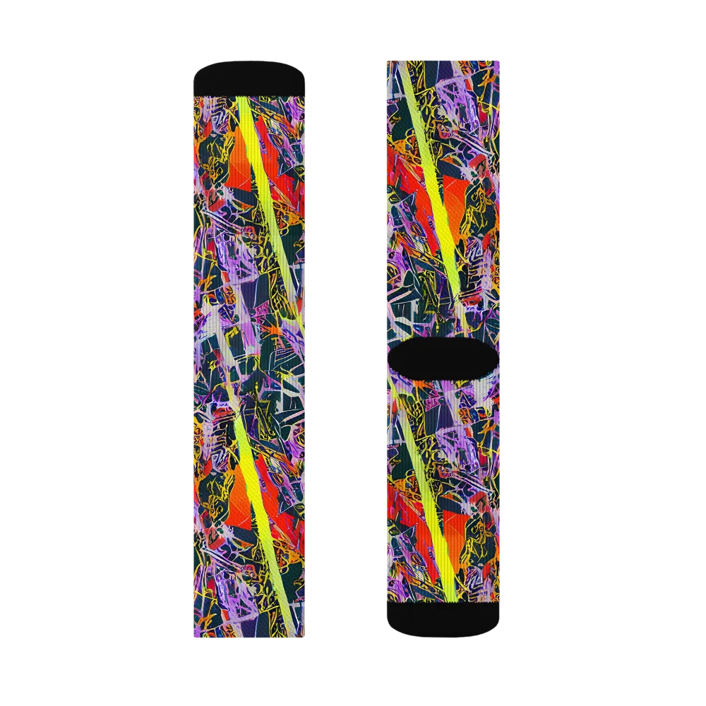 Sonic Shards on Socks — Left Sock