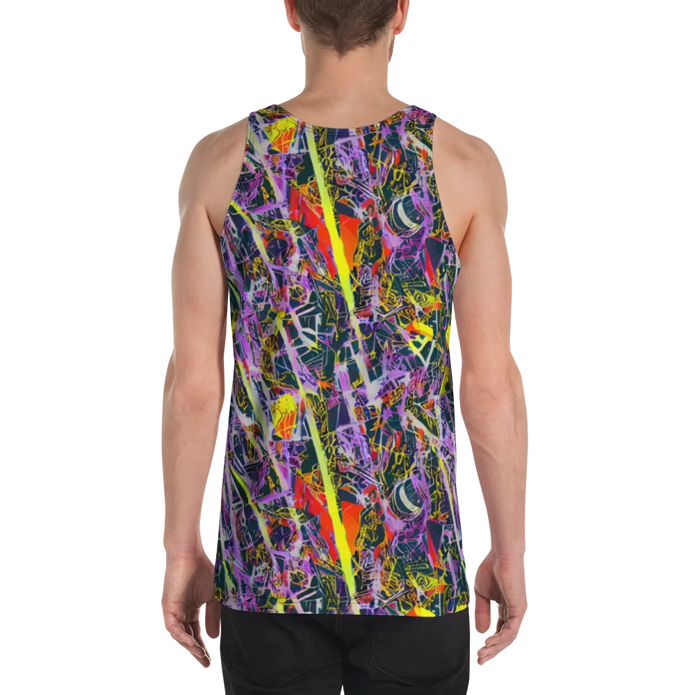 Sonic Shards on Men's Tank Top — Back