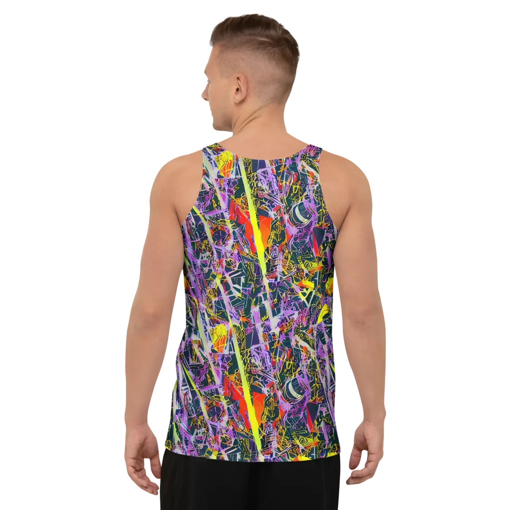 Sonic Shards on Men's Tank Top — Back