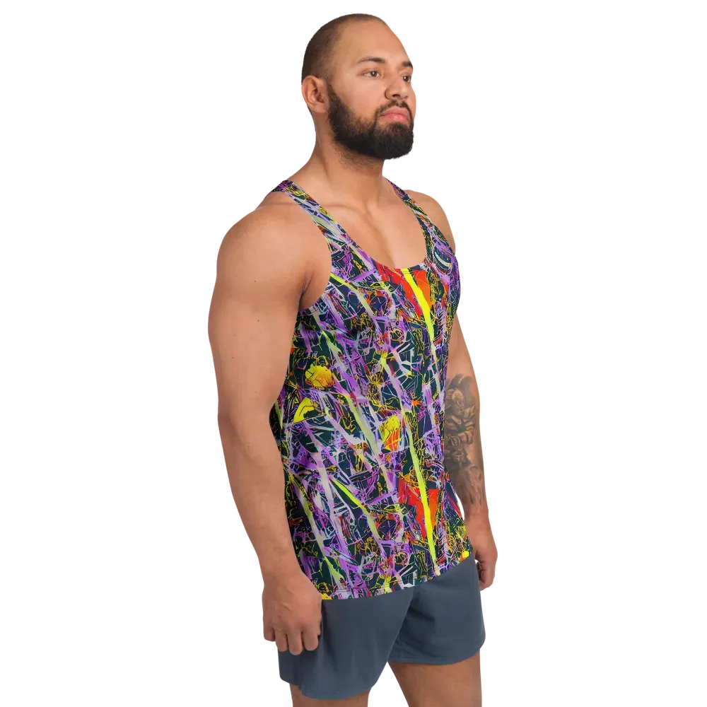 Sonic Shards on Men's Tank Top — Right Front