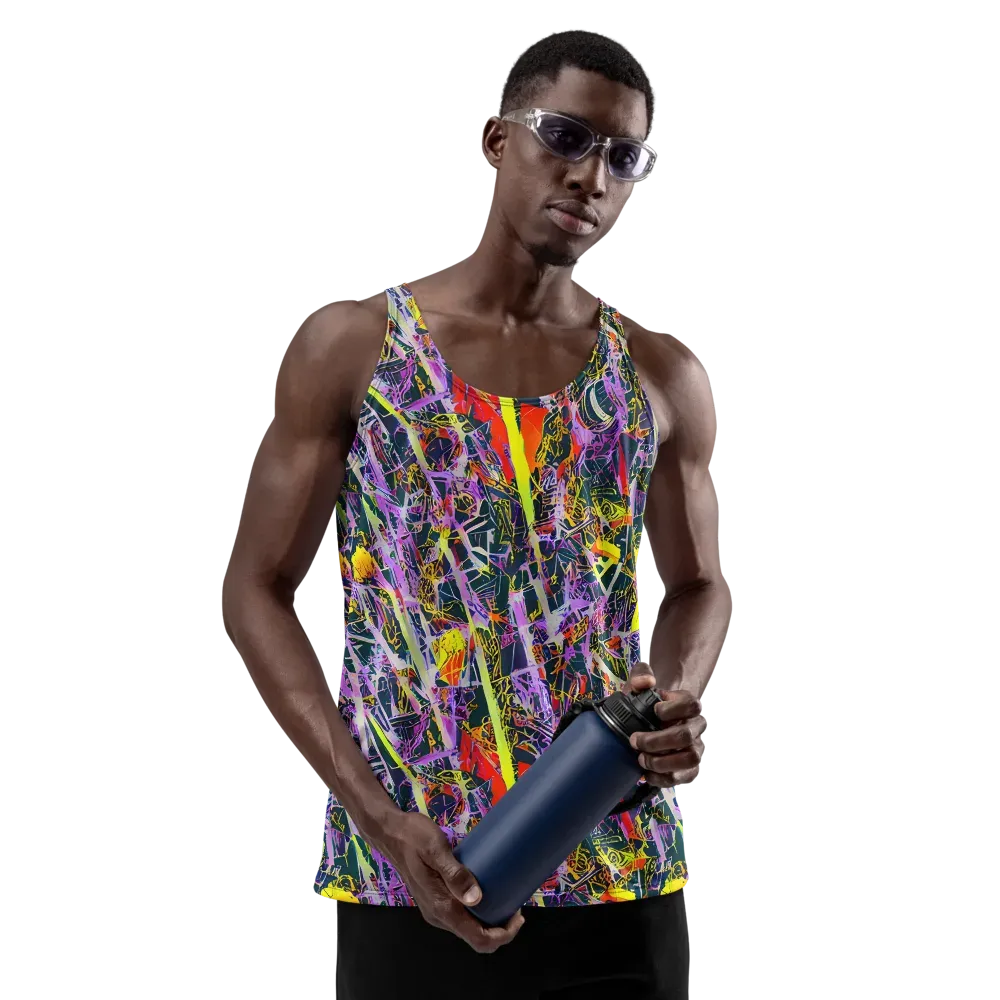 Sonic Shards on Men's Tank Top — Front