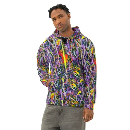 Sonic Shards on a Cotton Hoodie
