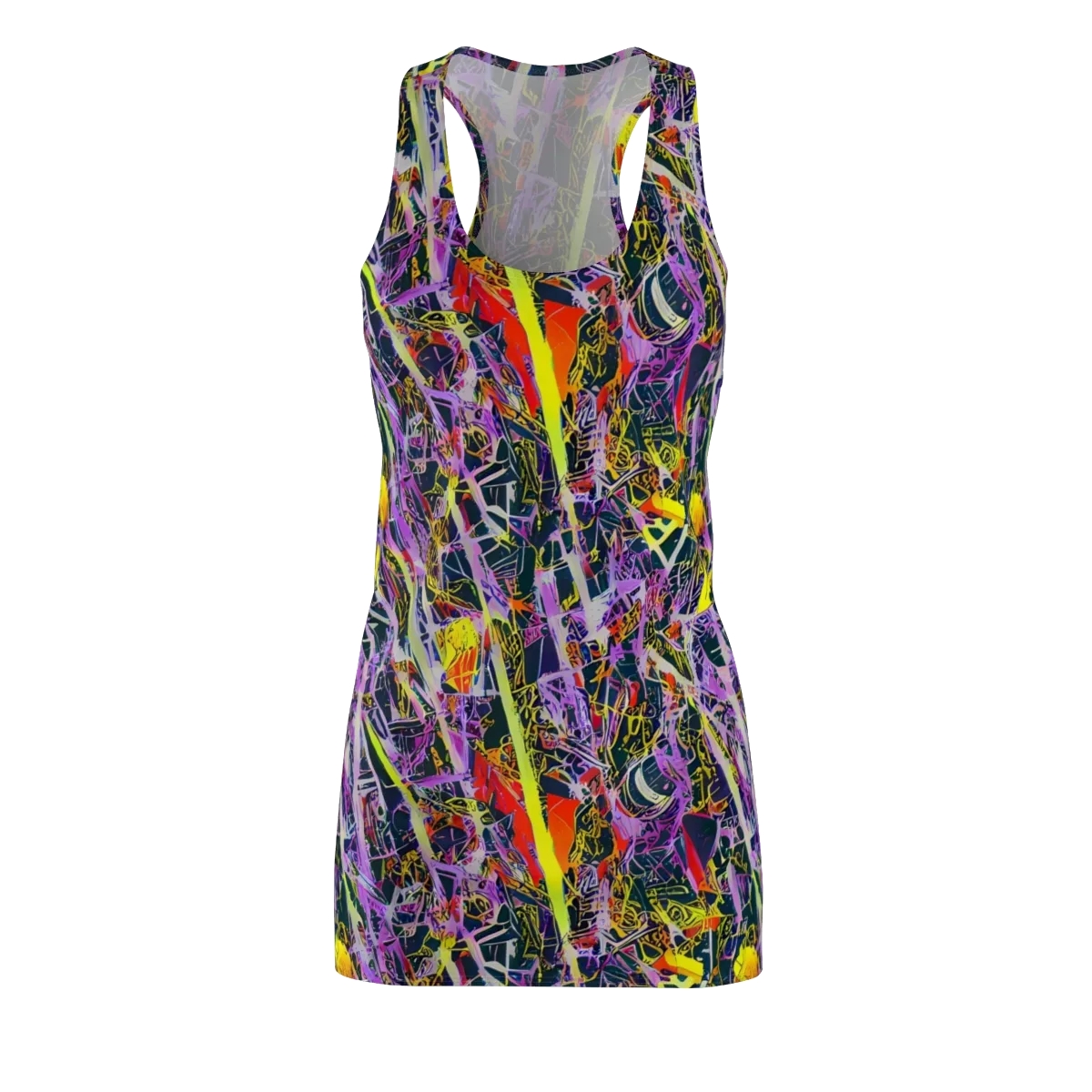 Sonic Shards on Racerback Dress — Front