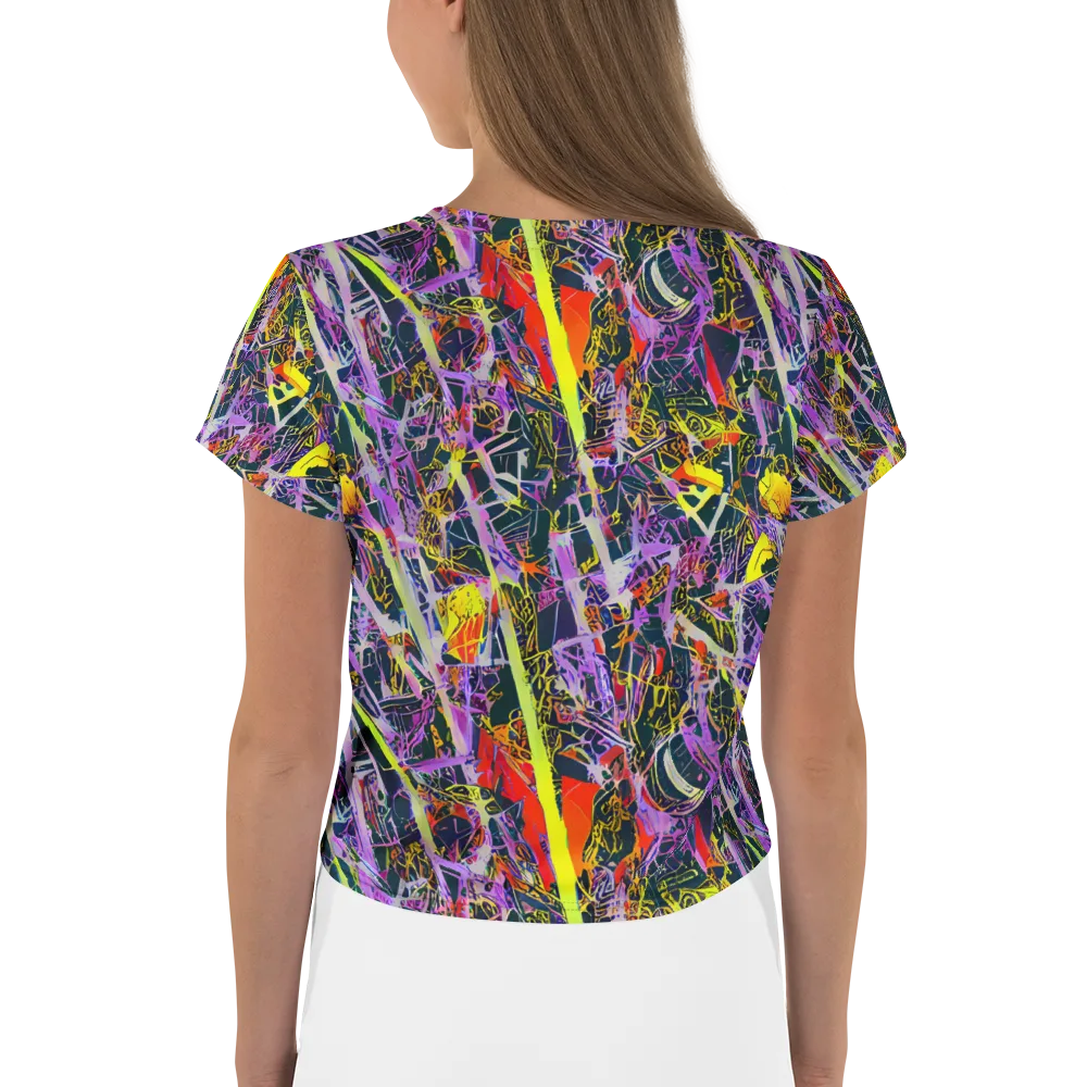 Sonic Shards on Crop Tee — Back