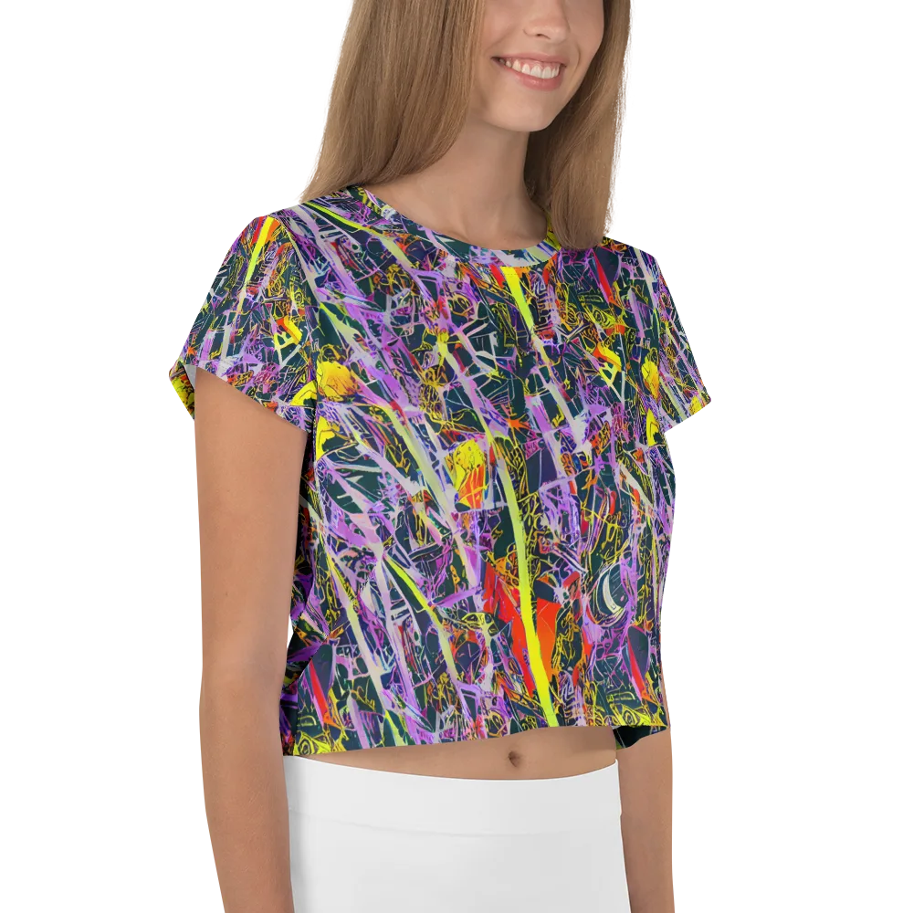Sonic Shards on Crop Tee — Right
