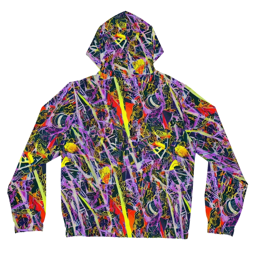 Sonic Shards on Women's Full-Zip Hoodie — Back