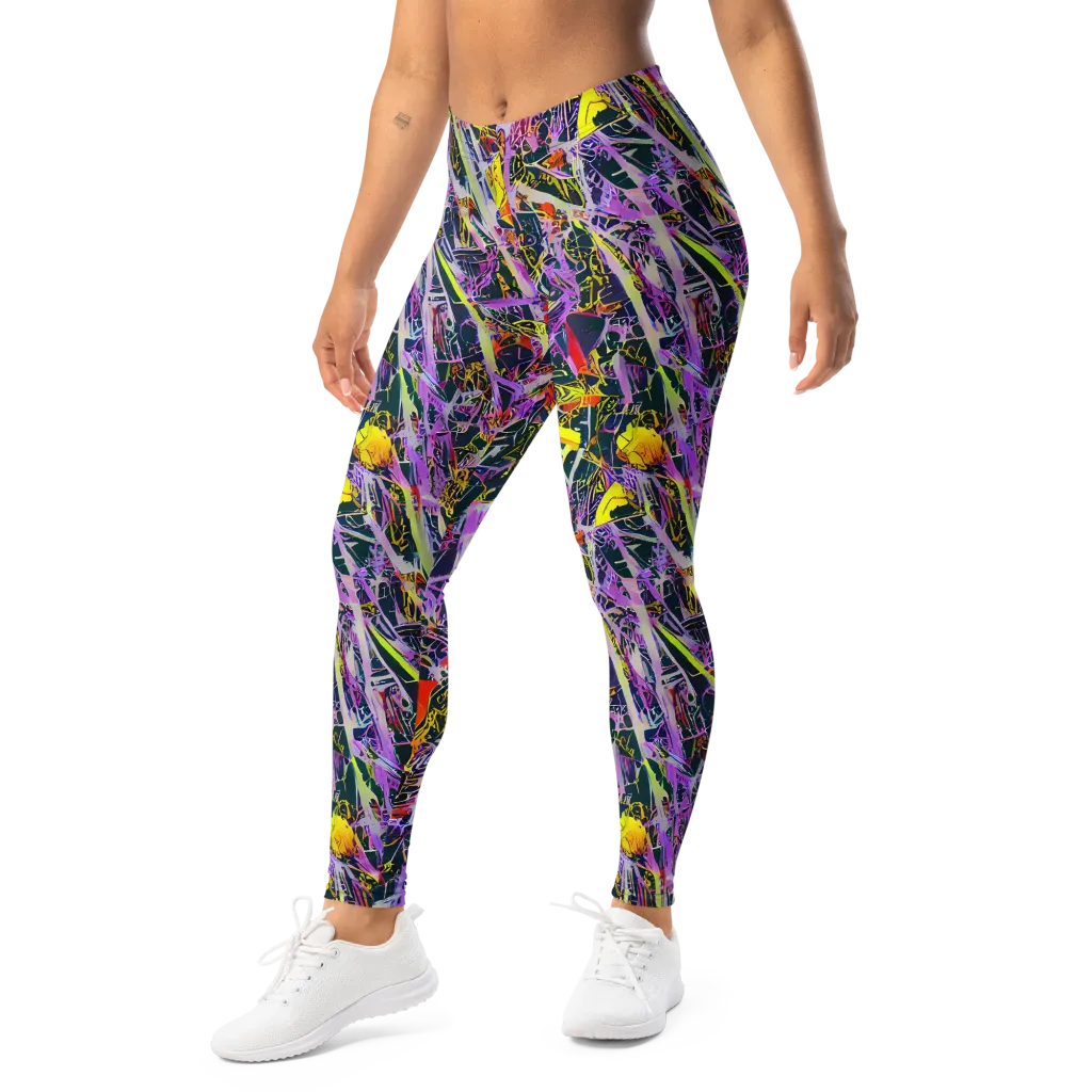Sonic Shards on Leggings — Left Front