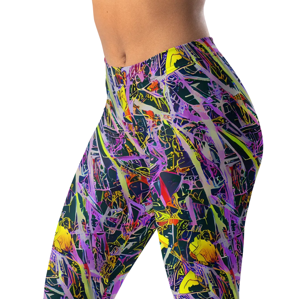 Sonic Shards on Leggings — Left Front