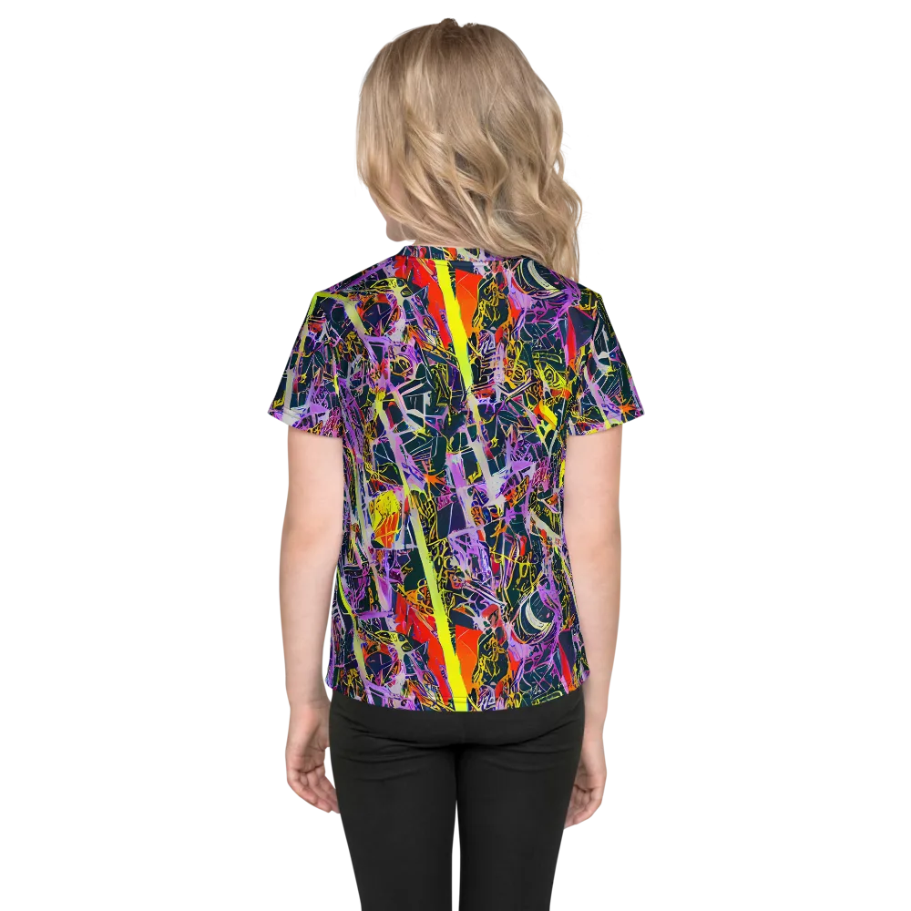 Sonic Shards on Kids Crew Neck T-Shirt — Back
