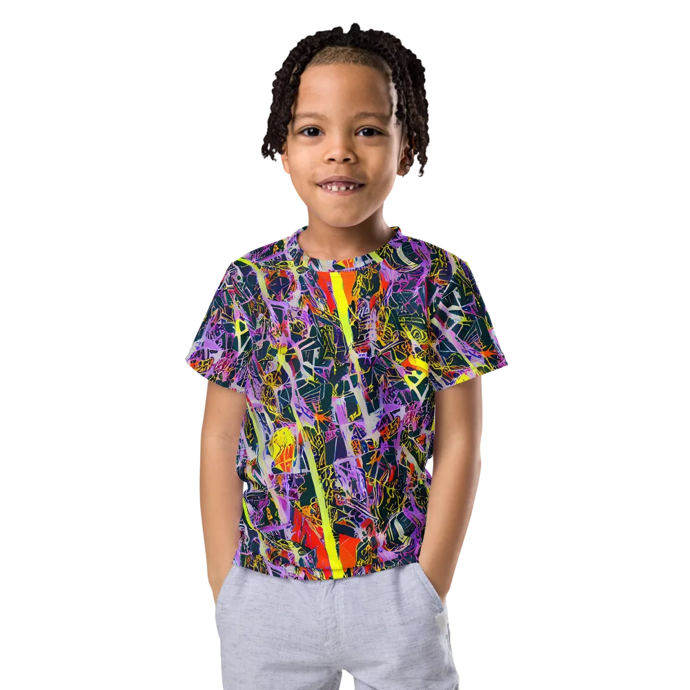 Sonic Shards on Kids Crew Neck T-Shirt — Front