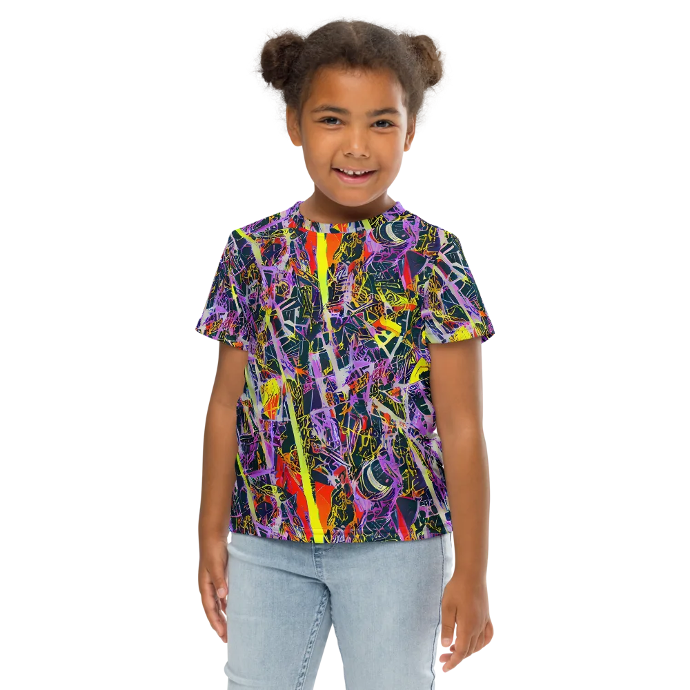 Sonic Shards on Kids Crew Neck T-Shirt — Front