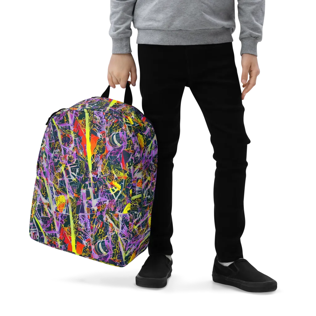 Sonic Shards on Minimalist Backpack — Zoomed-in