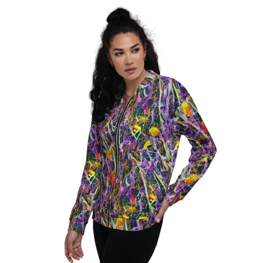 Sonic Shards on a Bomber Jacket