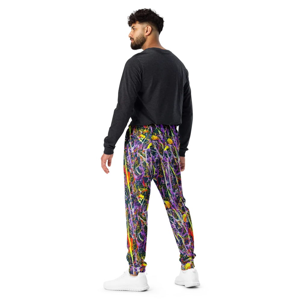 Sonic Shards on Men's Joggers — Back