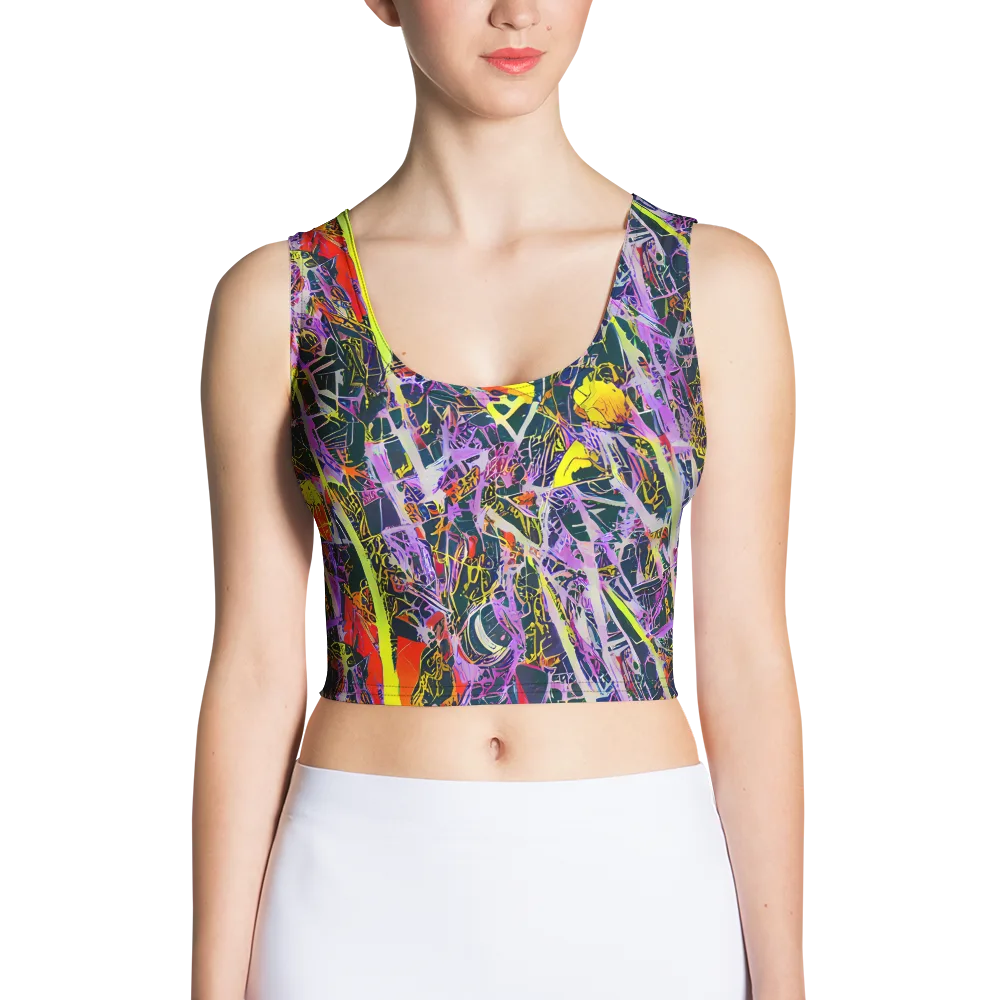 Sonic Shards on Crop Top — Front