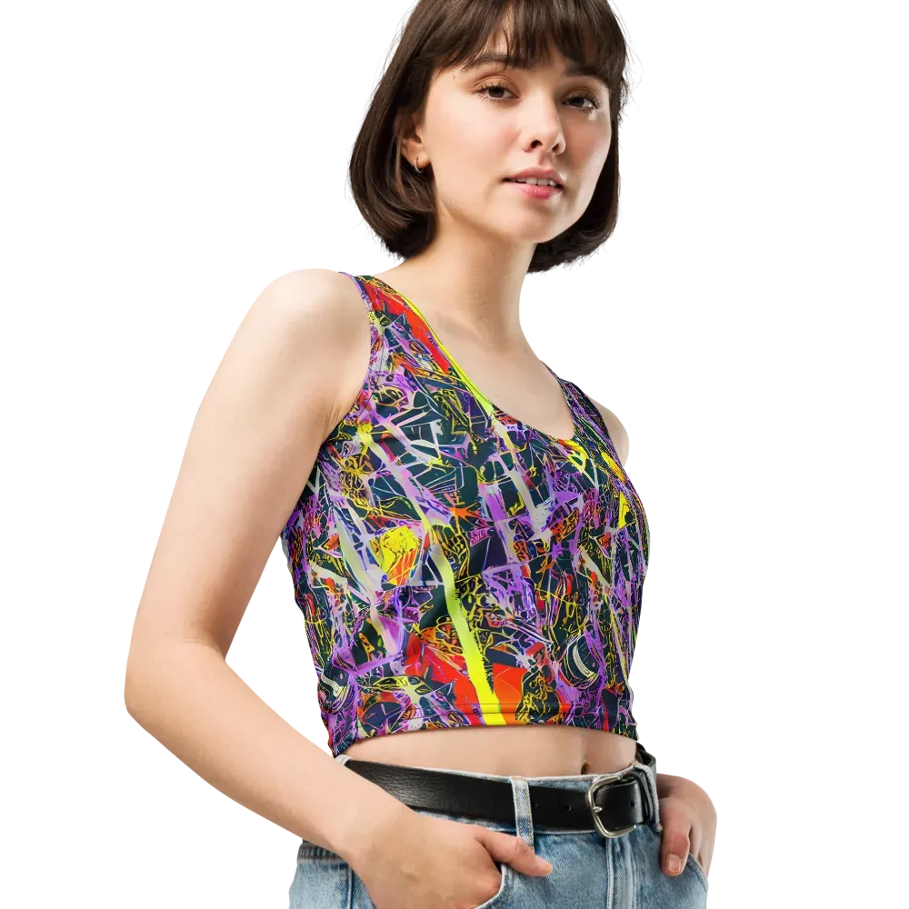 Sonic Shards on Crop Top — Right Front