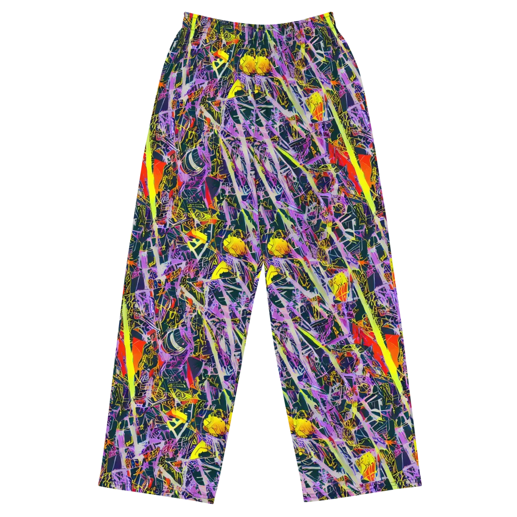 Sonic Shards on Wide-Leg Pants — Front