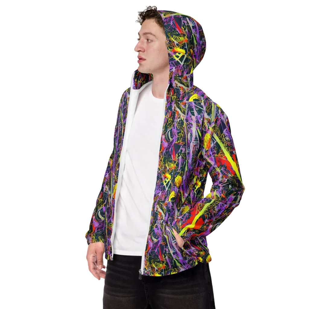 Sonic Shards on Men's Windbreaker — Left Front
