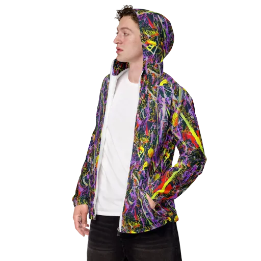 Sonic Shards on a Men's Windbreaker