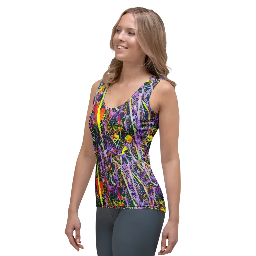 Sonic Shards on Women's Tank Top — Left Front
