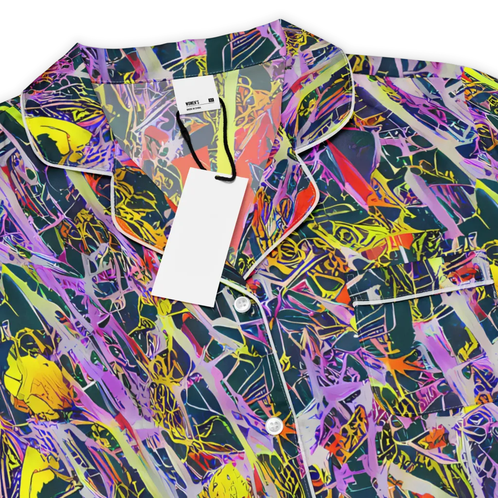 Sonic Shards on Women's Short Sleeve Pajama Top — Product details