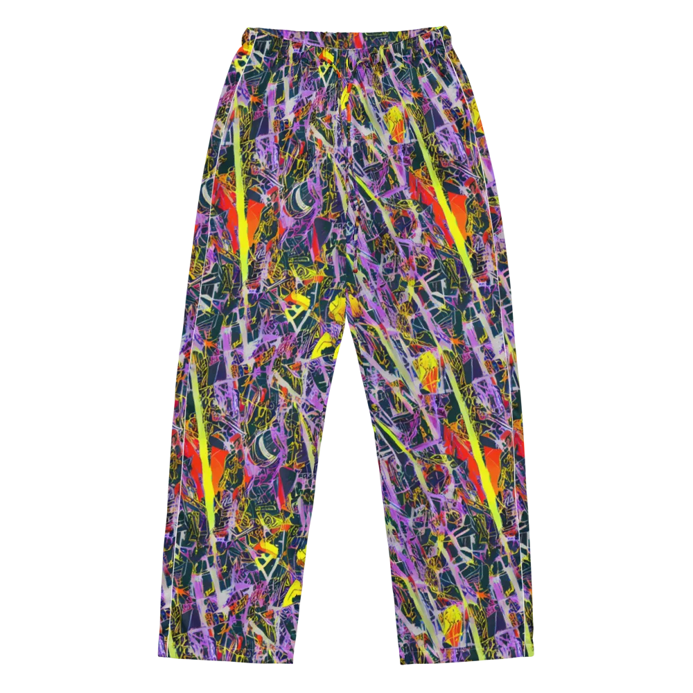 Sonic Shards on Women's Pajama Pants — Front