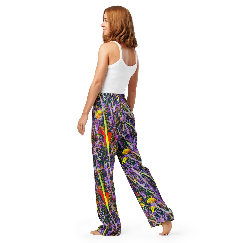 Sonic Shards on Women's Pajama Pants — Back