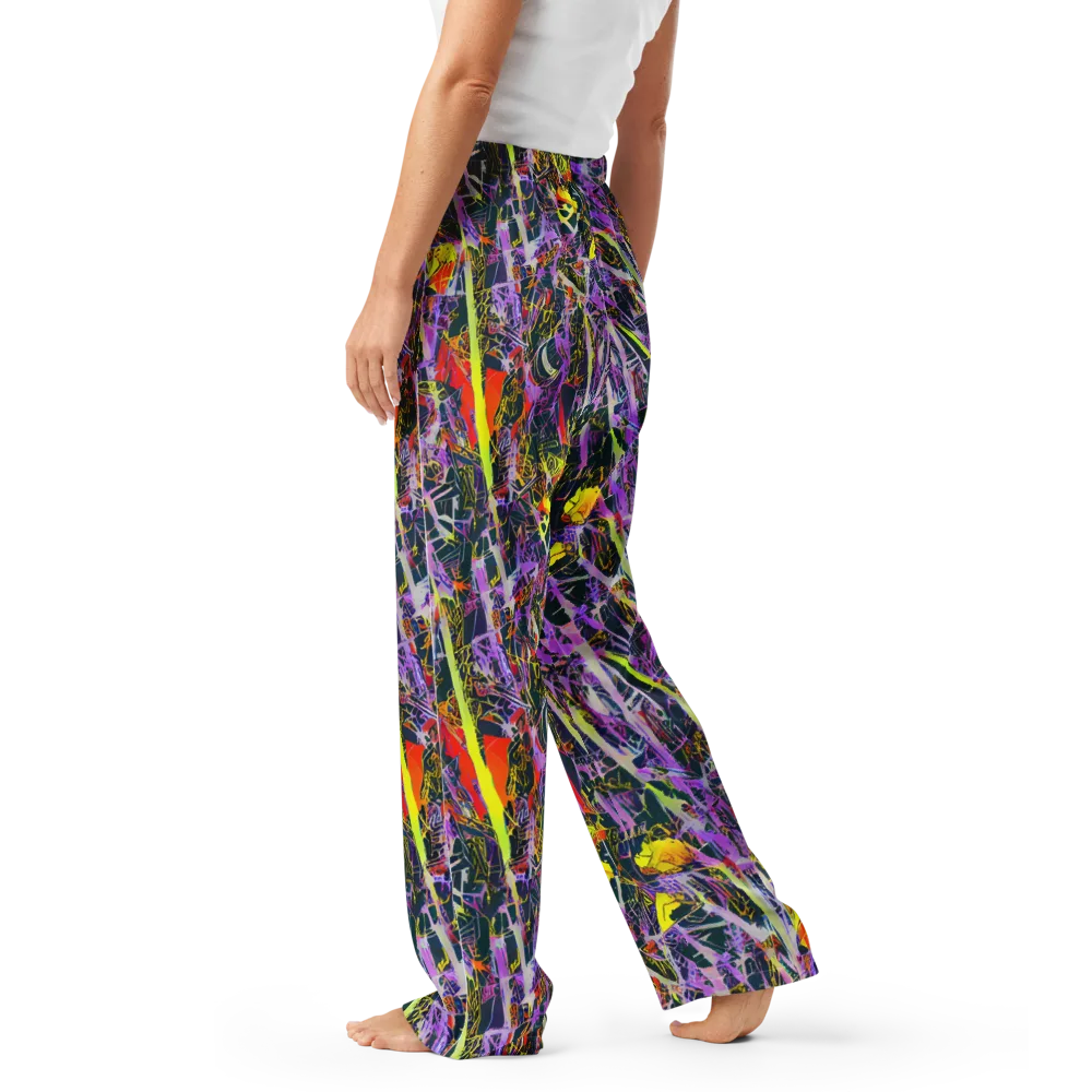 Sonic Shards on Women's Pajama Pants — Left