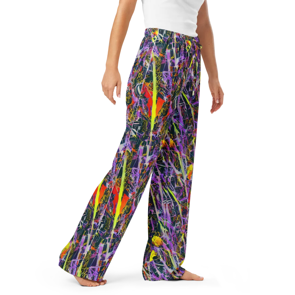 Sonic Shards on Women's Pajama Pants — Right Front