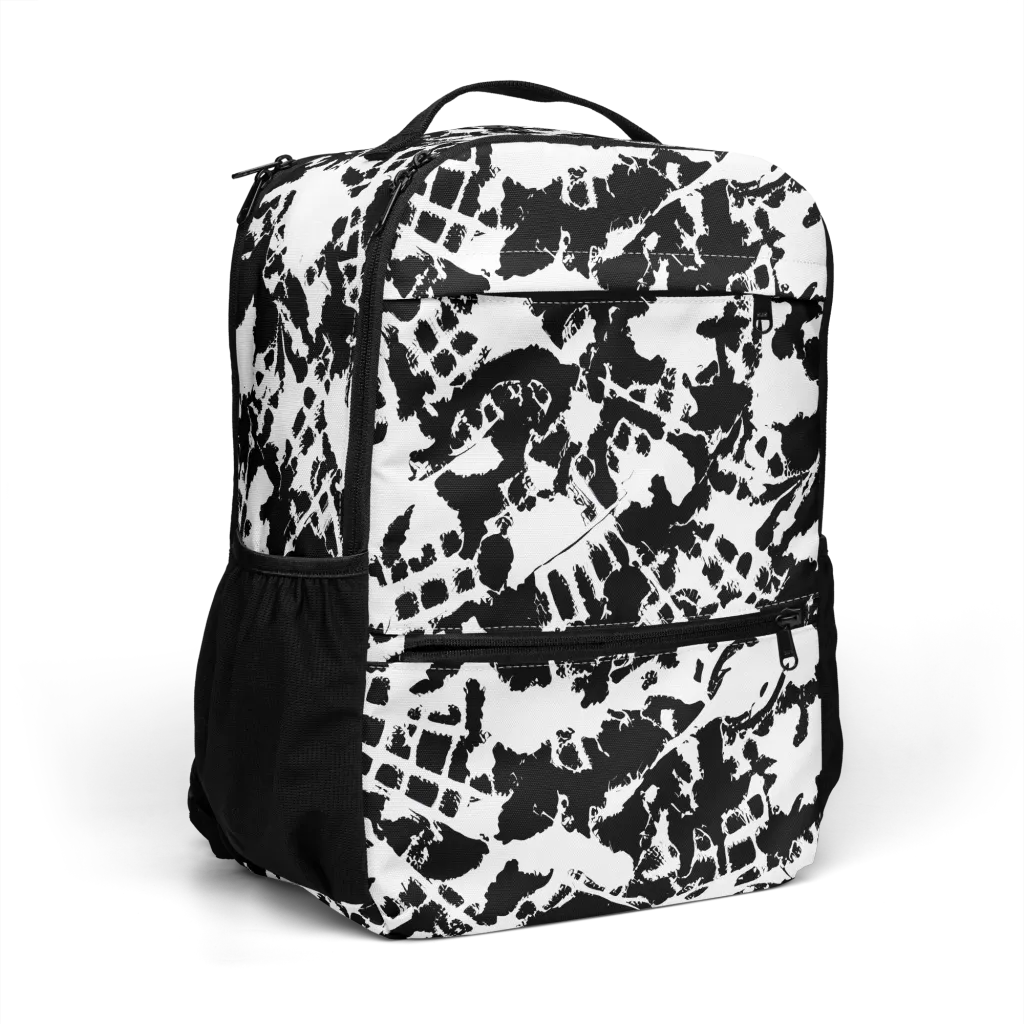 Noir Shatter on Utility Backpack — Right Front