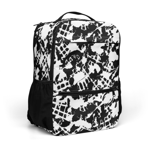 Noir Shatter on a Utility Backpack