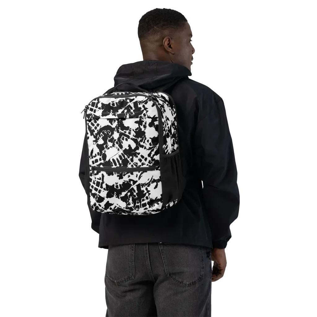 Noir Shatter on Utility Backpack — Back
