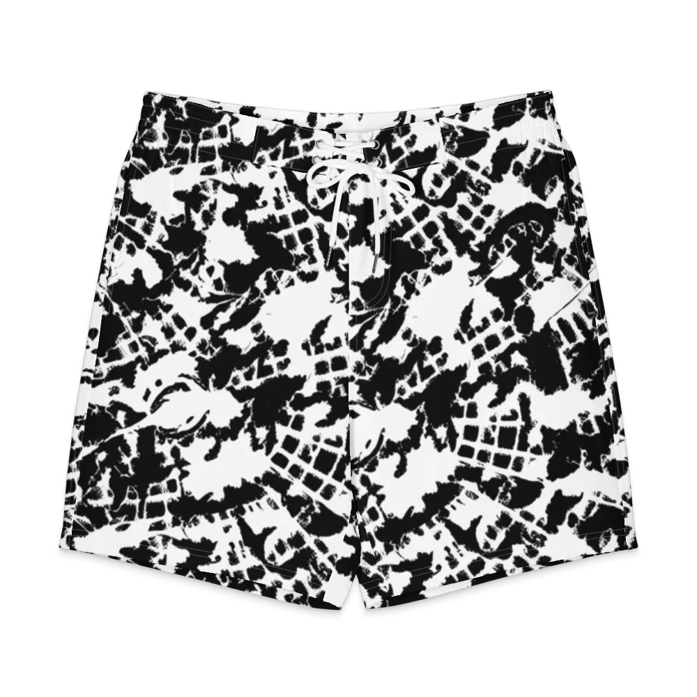 Noir Shatter on Men's Board Shorts — Front