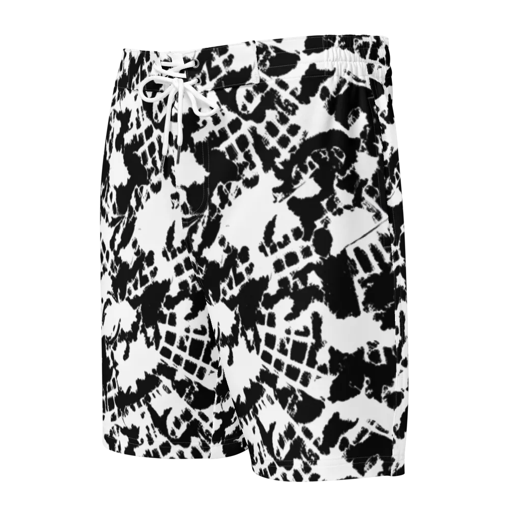Noir Shatter on Men's Board Shorts — Front