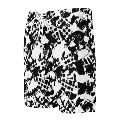 Noir Shatter on a Men's Board Shorts