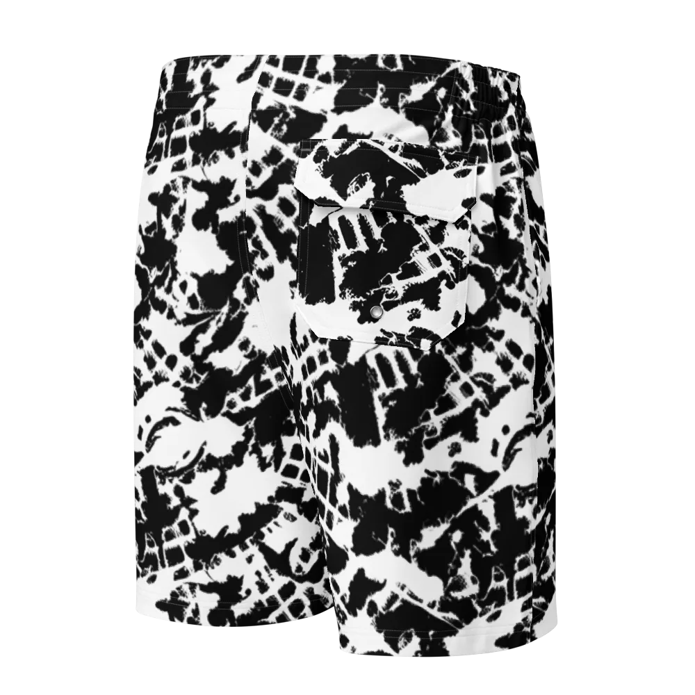 Noir Shatter on Men's Board Shorts — Back