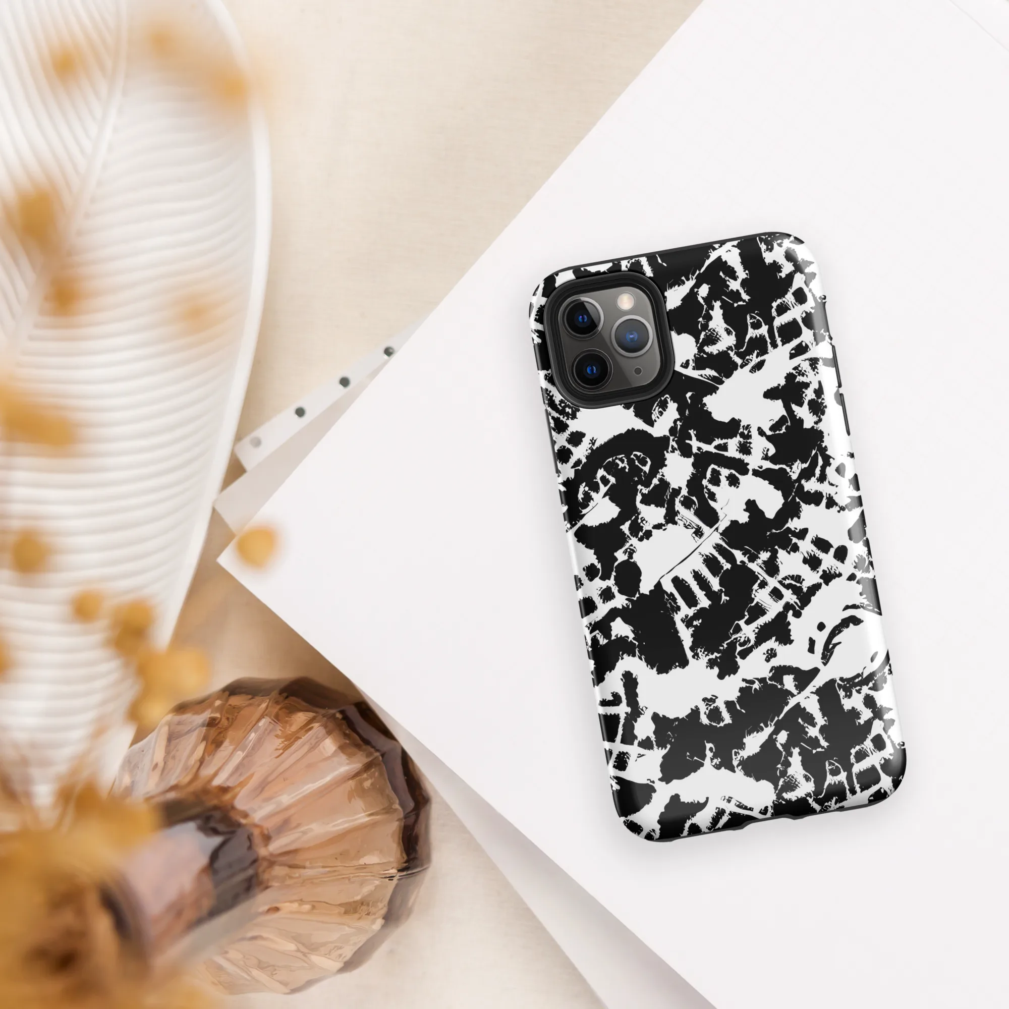 Noir Shatter on Tough Case for iPhone® — Front