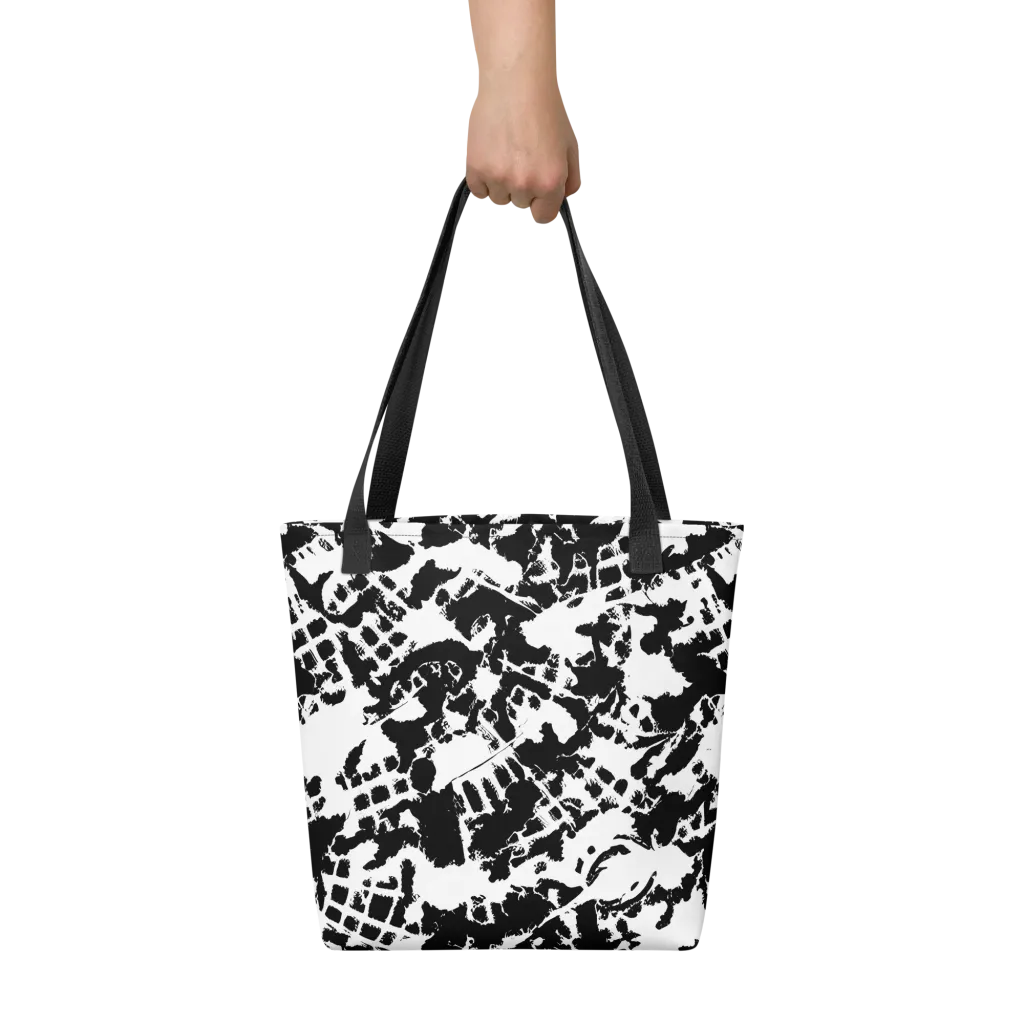 Noir Shatter on Tote Bag — Front