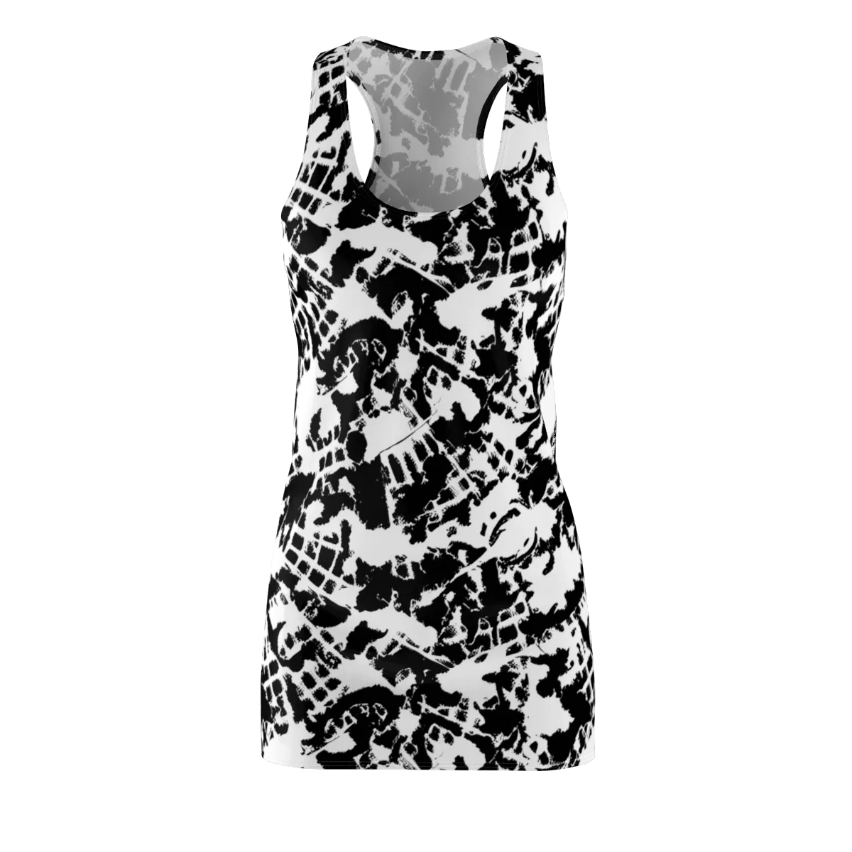 Noir Shatter on Racerback Dress — Front