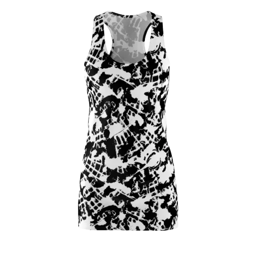Noir Shatter on a Racerback Dress