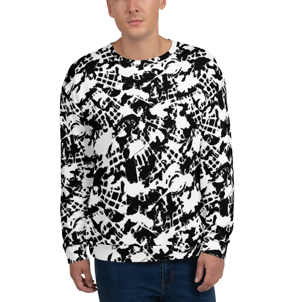 Noir Shatter on Sweatshirt — Front