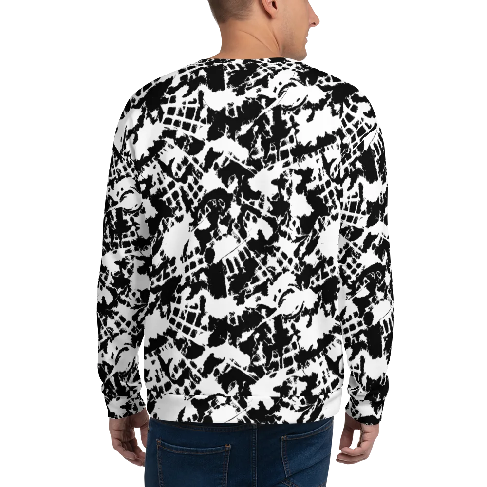 Noir Shatter on Sweatshirt — Back