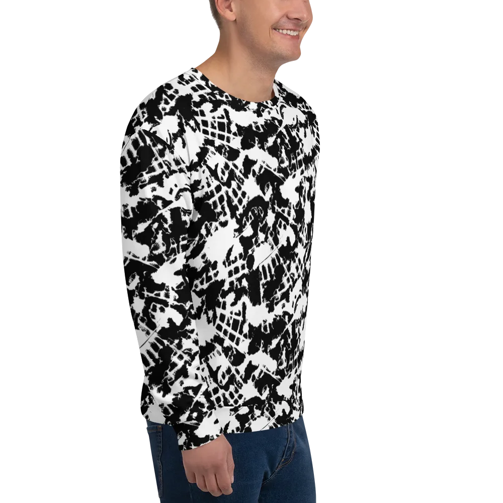 Noir Shatter on Sweatshirt — Right Front
